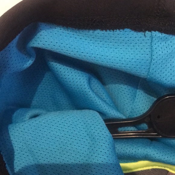 Sweet 3 tone Puma grey and aqua blue athletic performance hoodie - Picture 4 of 7